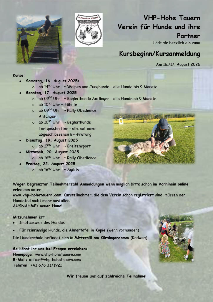 Kurseinladung